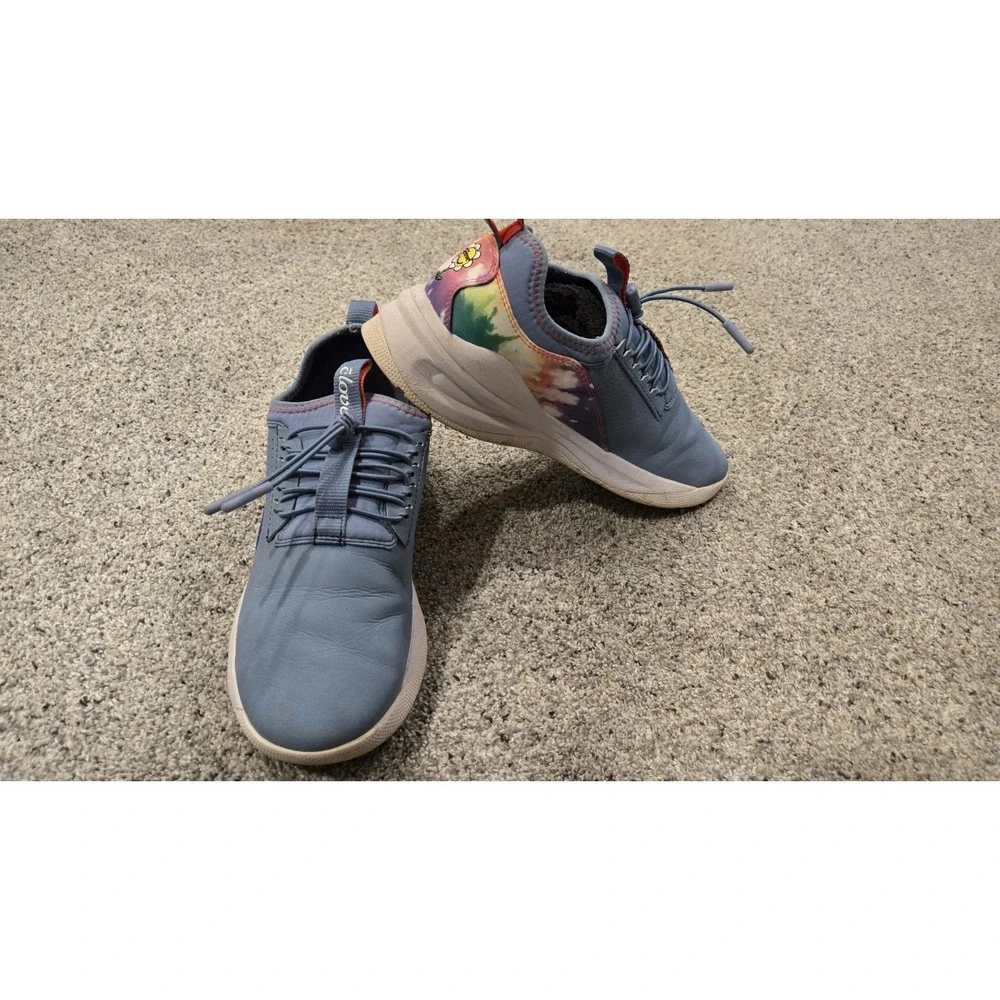 Clove Women 7.5 Gradient Tie Dye Daisy Sneakers Healthcare Nurse Shoe- Resistant